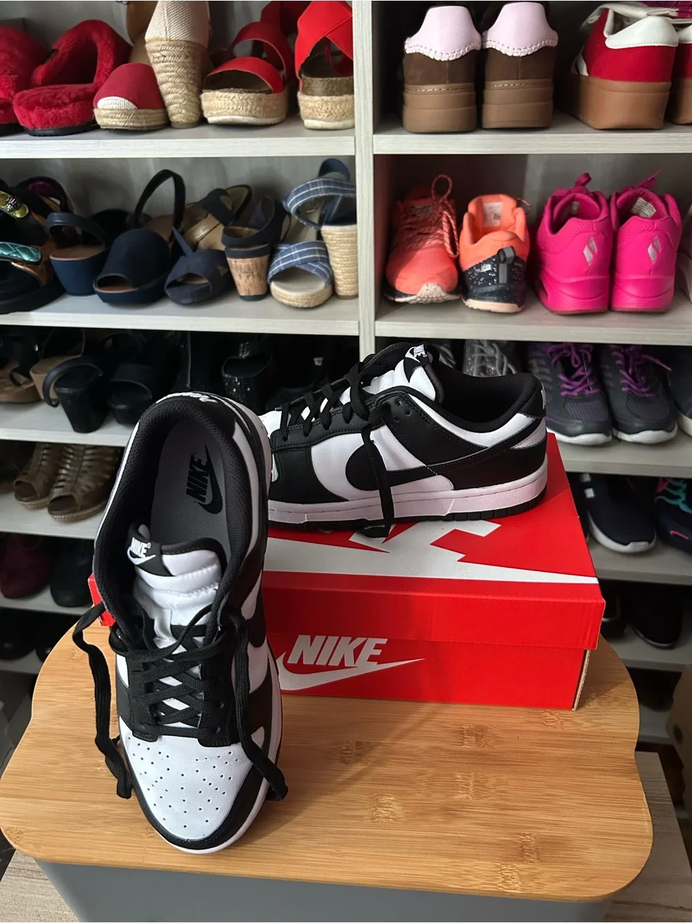 Black and White Nike Low Top Dunks (Panda)
